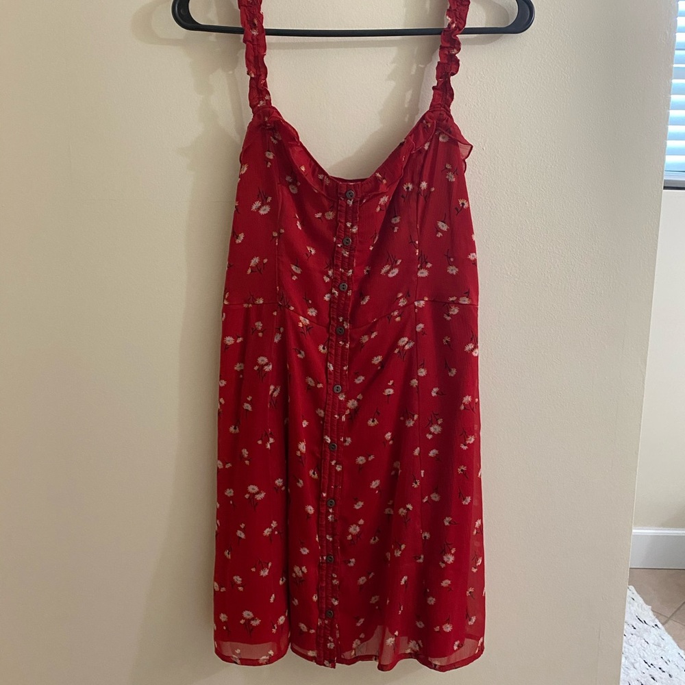 Abercrombie Chiffon Button Down Dress